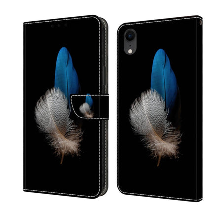 Crystal 3D Shockproof Protective Leather Phone Case, For iPhone XR