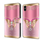 For iPhone XS Max / Pink Bottom Butterfly
