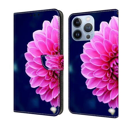 Crystal 3D Shockproof Protective Leather Phone Case, For iPhone 15 Pro Max