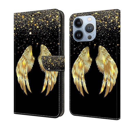 Crystal 3D Shockproof Protective Leather Phone Case, For iPhone 15 Pro Max