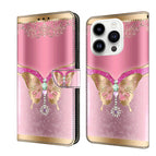 For iPhone 15 Pro / Pink Bottom Butterfly