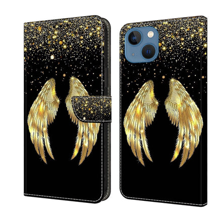 Crystal 3D Shockproof Protective Leather Phone Case, For iPhone 15