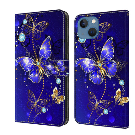 Crystal 3D Shockproof Protective Leather Phone Case, For iPhone 15