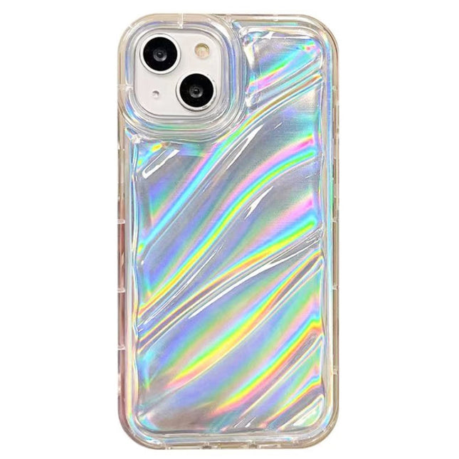 Laser Sequin Waves TPU Phone Case, For iPhone 14 Plus, For iPhone 14, For iPhone 14 Pro, For iPhone 14 Pro Max, For iPhone 13 Pro Max, For iPhone 13 Pro