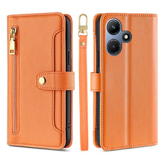 Sheep Texture Cross-body Zipper Wallet Leather Phone Case, For Infinix Smart 7 HD, For Infinix Note 30 VIP 5G, For Infinix Hot 30i 4G