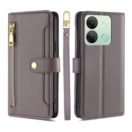 Sheep Texture Cross-body Zipper Wallet Leather Phone Case, For Infinix GT 10 Pro 5G, For Infinix Smart 7 HD, For Infinix Note 30 VIP 5G, For Infinix Hot 30i 4G