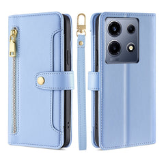 Sheep Texture Cross-body Zipper Wallet Leather Phone Case