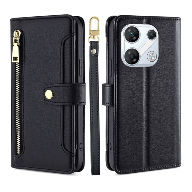 Sheep Texture Cross-body Zipper Wallet Leather Phone Case, For Infinix GT 10 Pro 5G, For Infinix Smart 7 HD, For Infinix Note 30 VIP 5G, For Infinix Hot 30i 4G