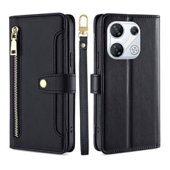 Sheep Texture Cross-body Zipper Wallet Leather Phone Case, For Infinix Note 40 Pro 4G, For Infinix Note 40 Pro 5G, For Infinix Note 40 4G, For Infinix Hot 40i, For Infinix GT 10 Pro 5G