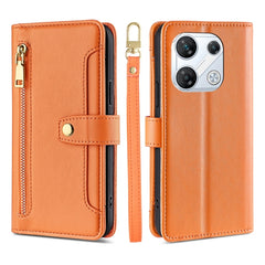 Sheep Texture Cross-body Zipper Wallet Leather Phone Case, For Infinix Note 40 Pro 4G, For Infinix Note 40 Pro 5G, For Infinix Note 40 4G, For Infinix Hot 40i, For Infinix GT 10 Pro 5G