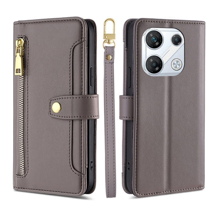 Sheep Texture Cross-body Zipper Wallet Leather Phone Case, For Infinix GT 10 Pro 5G, For Infinix Smart 7 HD, For Infinix Note 30 VIP 5G, For Infinix Hot 30i 4G