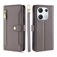 Sheep Texture Cross-body Zipper Wallet Leather Phone Case, For Infinix Note 40 Pro 4G, For Infinix Note 40 Pro 5G, For Infinix Note 40 4G, For Infinix Hot 40i, For Infinix GT 10 Pro 5G