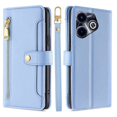 Sheep Texture Cross-body Zipper Wallet Leather Phone Case, For Infinix Note 40 Pro 4G, For Infinix Note 40 Pro 5G, For Infinix Note 40 4G, For Infinix Hot 40i, For Infinix GT 10 Pro 5G