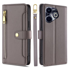 Sheep Texture Cross-body Zipper Wallet Leather Phone Case, For Infinix Note 40 Pro 4G, For Infinix Note 40 Pro 5G, For Infinix Note 40 4G, For Infinix Hot 40i, For Infinix GT 10 Pro 5G