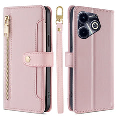 Sheep Texture Cross-body Zipper Wallet Leather Phone Case, For Infinix Note 40 Pro 4G, For Infinix Note 40 Pro 5G, For Infinix Note 40 4G, For Infinix Hot 40i, For Infinix GT 10 Pro 5G