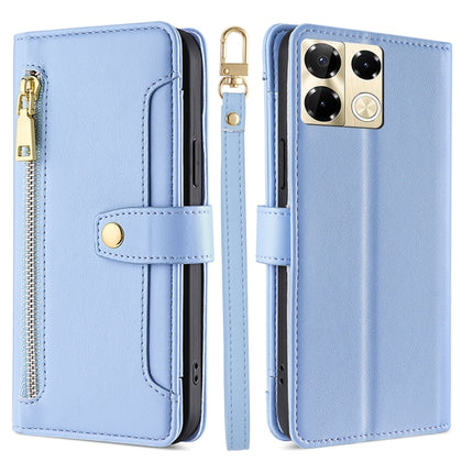Sheep Texture Cross-body Zipper Wallet Leather Phone Case, For Infinix Note 40 Pro 4G, For Infinix Note 40 Pro 5G, For Infinix Note 40 4G, For Infinix Hot 40i