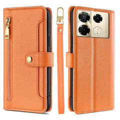 Sheep Texture Cross-body Zipper Wallet Leather Phone Case, For Infinix Note 40 Pro 4G, For Infinix Note 40 Pro 5G, For Infinix Note 40 4G, For Infinix Hot 40i, For Infinix GT 10 Pro 5G