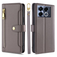 Sheep Texture Cross-body Zipper Wallet Leather Phone Case, For Infinix Hot 50i 4G, For Infinix Hot 50 4G, For Infinix Hot 50 5G, For Infinix Zero 40 4G, For Infinix Note 40 5G