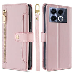 Sheep Texture Cross-body Zipper Wallet Leather Phone Case, For Infinix Hot 50i 4G, For Infinix Hot 50 4G, For Infinix Hot 50 5G, For Infinix Zero 40 4G, For Infinix Note 40 5G