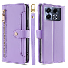 Sheep Texture Cross-body Zipper Wallet Leather Phone Case, For Infinix Hot 50i 4G, For Infinix Hot 50 4G, For Infinix Hot 50 5G, For Infinix Zero 40 4G, For Infinix Note 40 5G