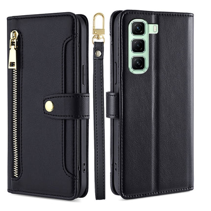 Sheep Texture Cross-body Zipper Wallet Leather Phone Case, For Infinix Hot 50 4G, For Infinix Hot 50 5G, For Infinix Zero 40 4G, For Infinix Note 40 5G