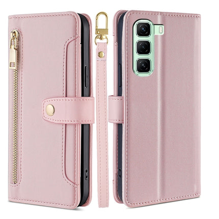 Sheep Texture Cross-body Zipper Wallet Leather Phone Case, For Infinix Hot 50 4G, For Infinix Hot 50 5G, For Infinix Zero 40 4G, For Infinix Note 40 5G