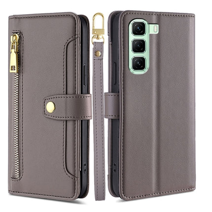 Sheep Texture Cross-body Zipper Wallet Leather Phone Case, For Infinix Hot 50 4G, For Infinix Hot 50 5G, For Infinix Zero 40 4G, For Infinix Note 40 5G