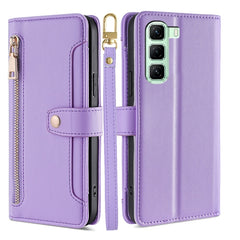 Sheep Texture Cross-body Zipper Wallet Leather Phone Case, For Infinix Hot 50i 4G, For Infinix Hot 50 4G, For Infinix Hot 50 5G, For Infinix Zero 40 4G, For Infinix Note 40 5G