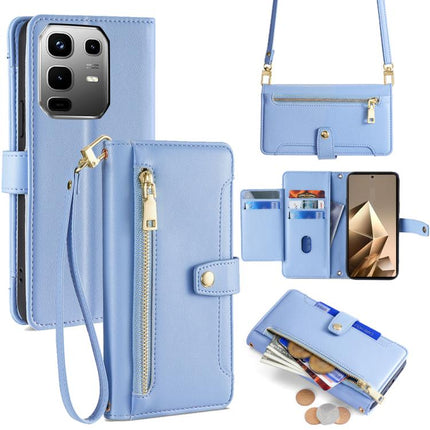 Sheep Texture Cross-body Zipper Wallet Leather Phone Case, For Infinix Note 50x 5G, For Infinix Note 50 Pro+ 5G, For Infinix Note 50 4G, For Infinix Hot 50i 4G