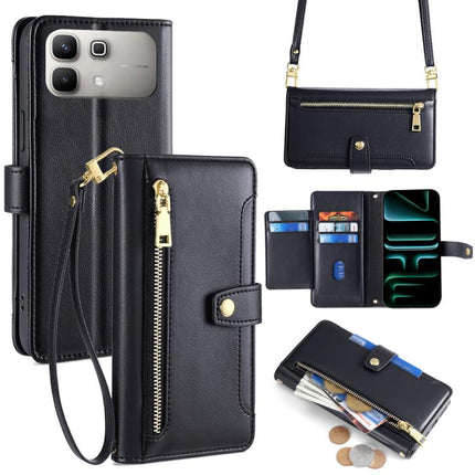Sheep Texture Cross-body Zipper Wallet Leather Phone Case, For Infinix Note Edge 5G, For Infinix Smart 20 4G, For Infinix Note 60 5G, For Infinix Hot 60 5G