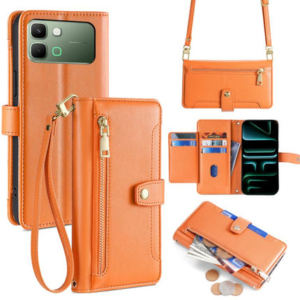 Sheep Texture Cross-body Zipper Wallet Leather Phone Case, For Infinix Note Edge 5G, For Infinix Smart 20 4G, For Infinix Note 60 5G, For Infinix Hot 60 5G