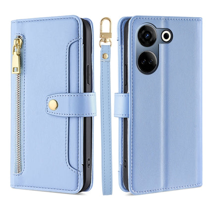 Sheep Texture Cross-body Zipper Wallet Leather Phone Case, For Tecno Camon 20 Pro 5G, For Tecno Camon 20 Pro 4G