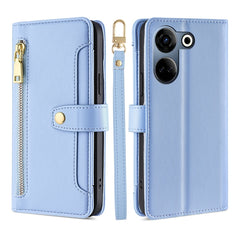 Sheep Texture Cross-body Zipper Wallet Leather Phone Case, For Tecno Pova Neo 3, For Tecno Camon 20 Premier 5G, For Tecno Camon 20 Pro 5G, For Tecno Camon 20 Pro 4G