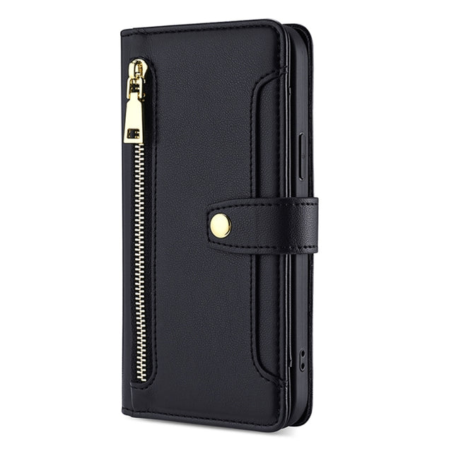Sheep Texture Cross-body Zipper Wallet Leather Phone Case, For Tecno Camon 20 Pro 5G, For Tecno Camon 20 Pro 4G