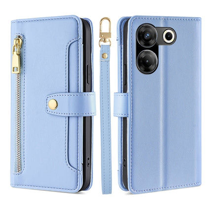Sheep Texture Cross-body Zipper Wallet Leather Phone Case, For Tecno Camon 20 Pro 5G, For Tecno Camon 20 Pro 4G