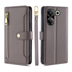 Sheep Texture Cross-body Zipper Wallet Leather Phone Case, For Tecno Pova Neo 3, For Tecno Camon 20 Premier 5G, For Tecno Camon 20 Pro 5G, For Tecno Camon 20 Pro 4G