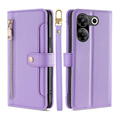 Sheep Texture Cross-body Zipper Wallet Leather Phone Case, For Tecno Pova Neo 3, For Tecno Camon 20 Premier 5G, For Tecno Camon 20 Pro 5G, For Tecno Camon 20 Pro 4G