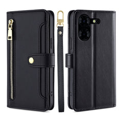 Sheep Texture Cross-body Zipper Wallet Leather Phone Case, For Tecno Spark Go 2024, For Tecno Pova 5 Pro, For Tecno Pova Neo 3, For Tecno Camon 20 Premier 5G, For Tecno Camon 20 Pro 5G