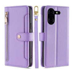 Sheep Texture Cross-body Zipper Wallet Leather Phone Case, For Tecno Spark Go 2024, For Tecno Pova 5 Pro, For Tecno Pova Neo 3, For Tecno Camon 20 Premier 5G, For Tecno Camon 20 Pro 5G