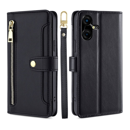 Sheep Texture Cross-body Zipper Wallet Leather Phone Case, For Tecno Pova Neo 3, For Tecno Camon 20 Premier 5G, For Tecno Camon 20 Pro 5G, For Tecno Camon 20 Pro 4G