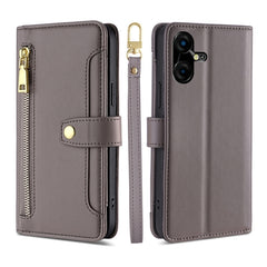Sheep Texture Cross-body Zipper Wallet Leather Phone Case, For Tecno Spark Go 2024, For Tecno Pova 5 Pro, For Tecno Pova Neo 3, For Tecno Camon 20 Premier 5G, For Tecno Camon 20 Pro 5G