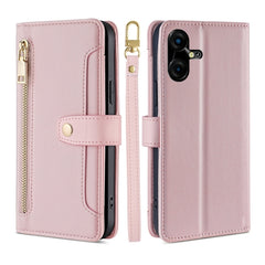 Sheep Texture Cross-body Zipper Wallet Leather Phone Case, For Tecno Spark Go 2024, For Tecno Pova 5 Pro, For Tecno Pova Neo 3, For Tecno Camon 20 Premier 5G, For Tecno Camon 20 Pro 5G