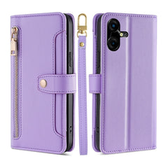 Sheep Texture Cross-body Zipper Wallet Leather Phone Case, For Tecno Spark Go 2024, For Tecno Pova 5 Pro, For Tecno Pova Neo 3, For Tecno Camon 20 Premier 5G, For Tecno Camon 20 Pro 5G
