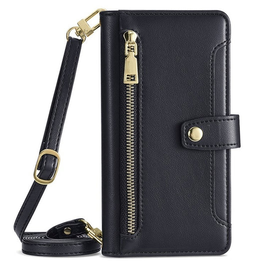 Sheep Texture Cross-body Zipper Wallet Leather Phone Case, For Tecno Spark Go 2024, For Tecno Pova 5 Pro, For Tecno Pova Neo 3, For Tecno Camon 20 Premier 5G, For Tecno Camon 20 Pro 5G