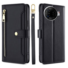 Sheep Texture Cross-body Zipper Wallet Leather Phone Case, For Tecno Camon 30 Premier 5G, For Tecno Camon 30 Pro 5G, For Tecno Camon 30, For Tecno Spark Go 2024, For Tecno Pova 5 Pro