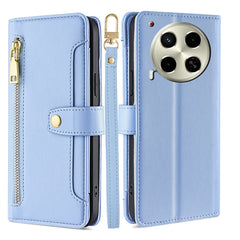 Sheep Texture Cross-body Zipper Wallet Leather Phone Case, For Tecno Camon 30 Premier 5G, For Tecno Camon 30 Pro 5G, For Tecno Camon 30, For Tecno Spark Go 2024, For Tecno Pova 5 Pro