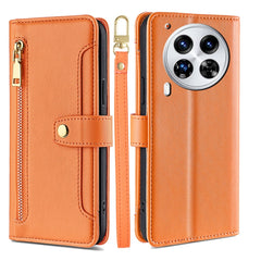 Sheep Texture Cross-body Zipper Wallet Leather Phone Case, For Tecno Spark 30 4G, For Tecno Pova 6 Neo 5G, For Tecno Camon 30 Premier 5G, For Tecno Camon 30 Pro 5G, For Tecno Camon 30