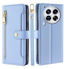 Sheep Texture Cross-body Zipper Wallet Leather Phone Case, For Tecno Camon 30 Premier 5G, For Tecno Camon 30 Pro 5G, For Tecno Camon 30, For Tecno Spark Go 2024, For Tecno Pova 5 Pro