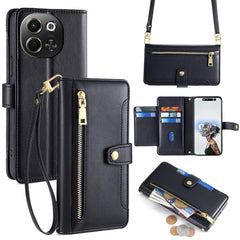 Sheep Texture Cross-body Zipper Wallet Leather Phone Case, For Tecno Spark 30 4G, For Tecno Pova 6 Neo 5G, For Tecno Camon 30 Premier 5G, For Tecno Camon 30 Pro 5G, For Tecno Camon 30