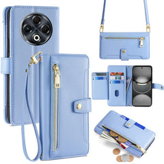 Sheep Texture Cross-body Zipper Wallet Leather Phone Case, For Tecno Spark 30 4G, For Tecno Pova 6 Neo 5G, For Tecno Camon 30 Premier 5G, For Tecno Camon 30 Pro 5G, For Tecno Camon 30
